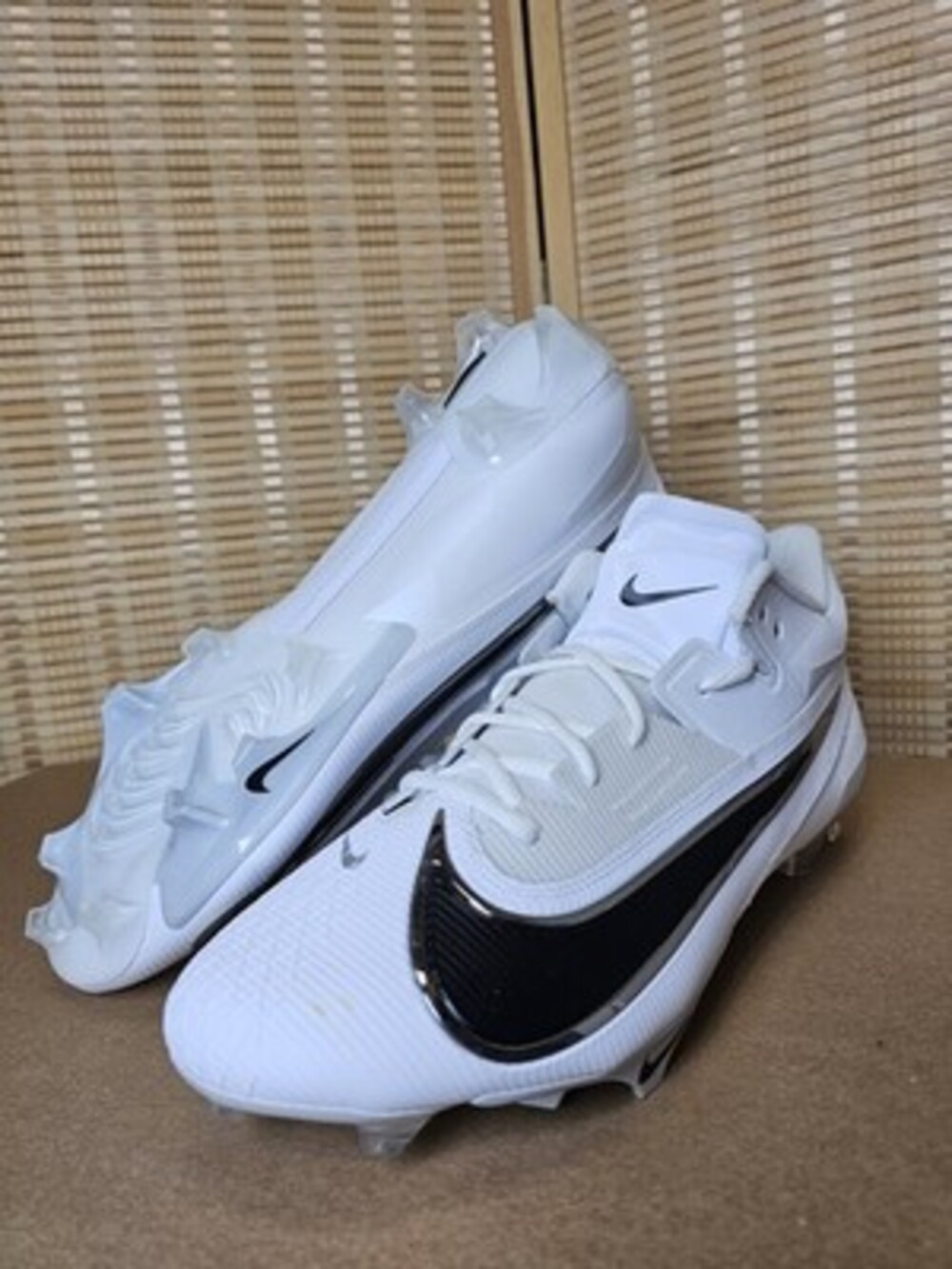 Nike Vapor Edge Elite 360 2 Football Cleats White Black FJ6125-100 US 15 Wide
